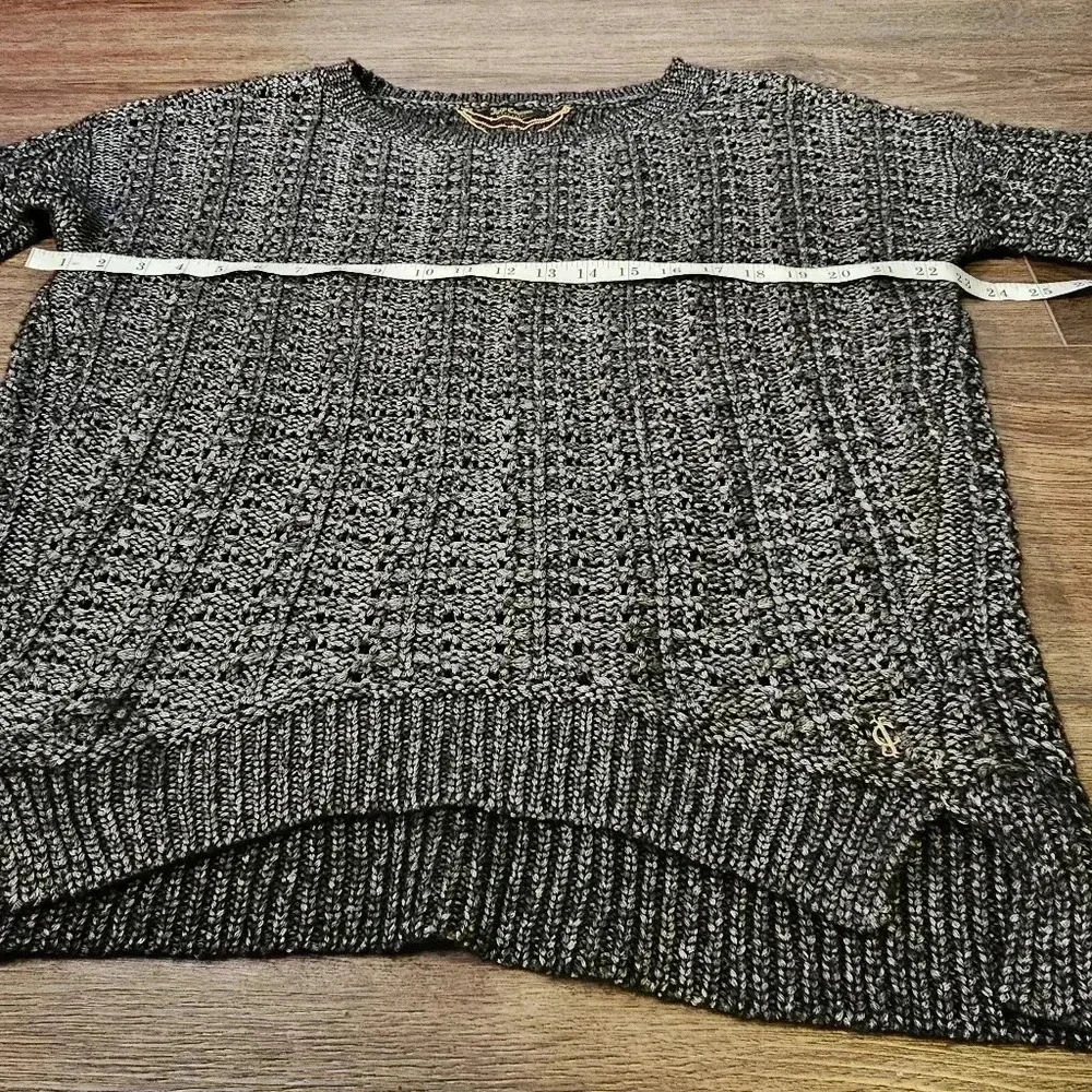 Juicy Couture Wool Blend Gold Label Knit Metallic Womens  Sweater SZ S